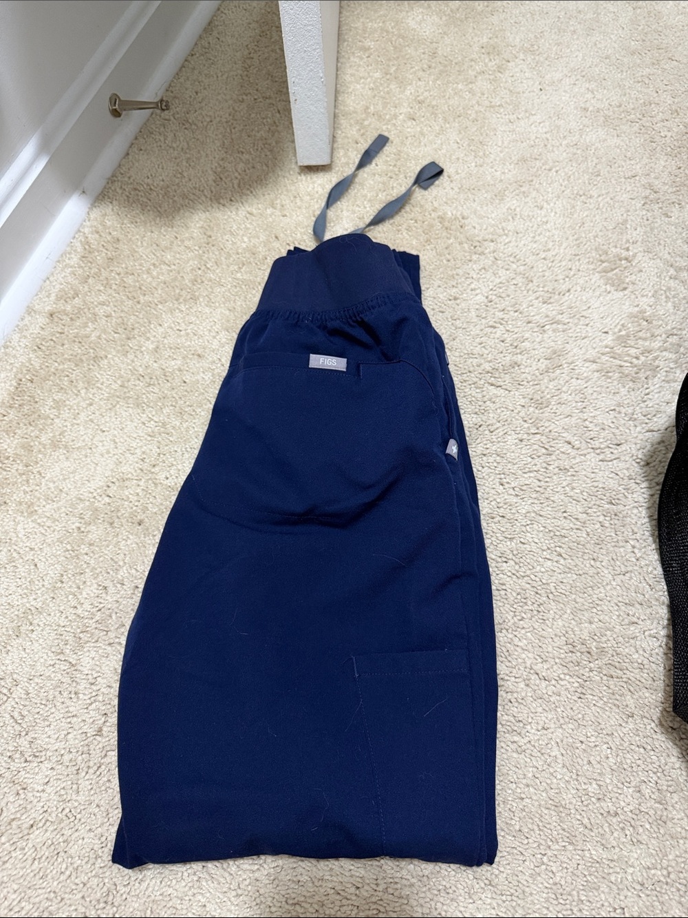 Navy Blue alva tapered scrub pants